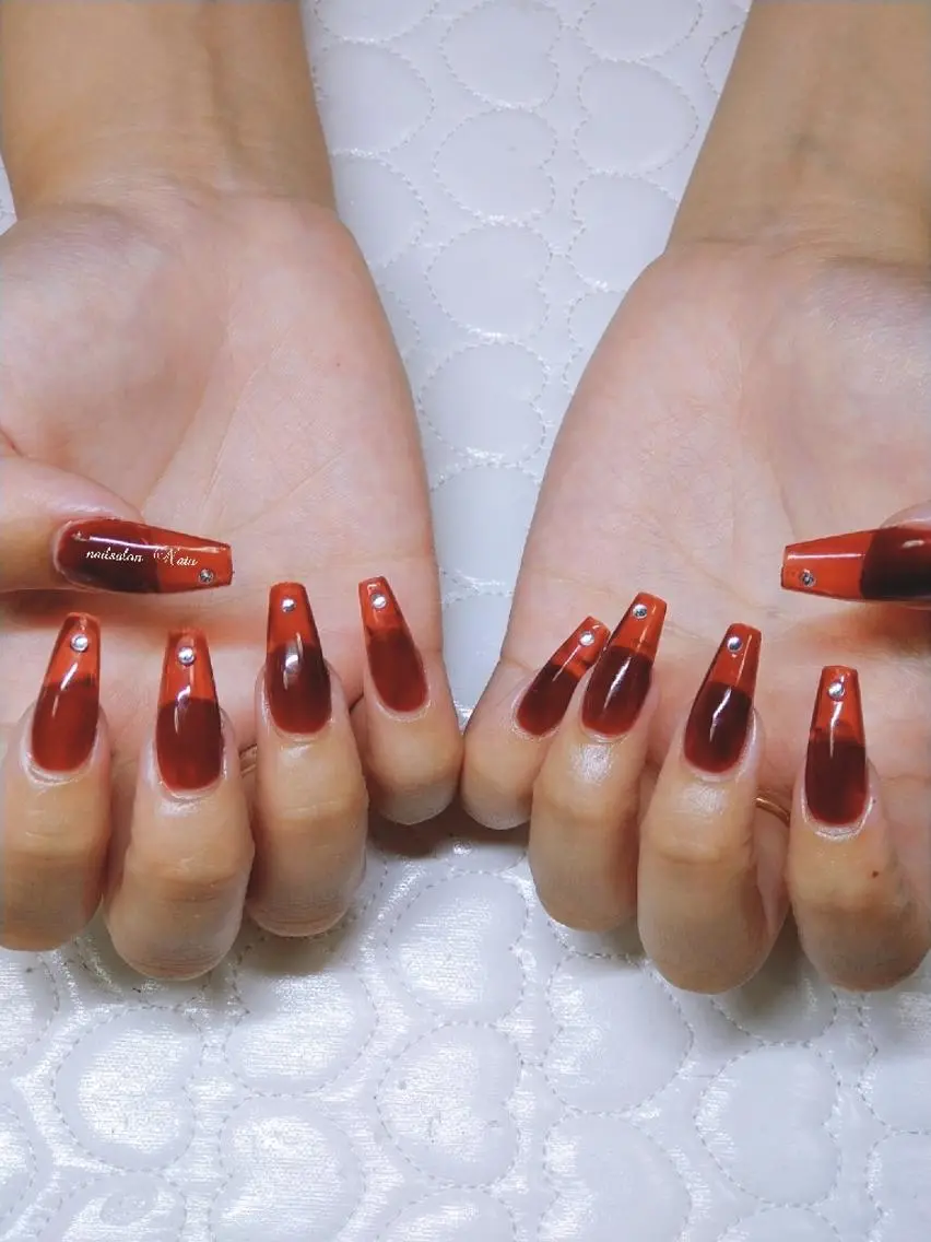 ネイル 長さ出し ワンカラーネイル nailsalon Natuのネイルデザイン