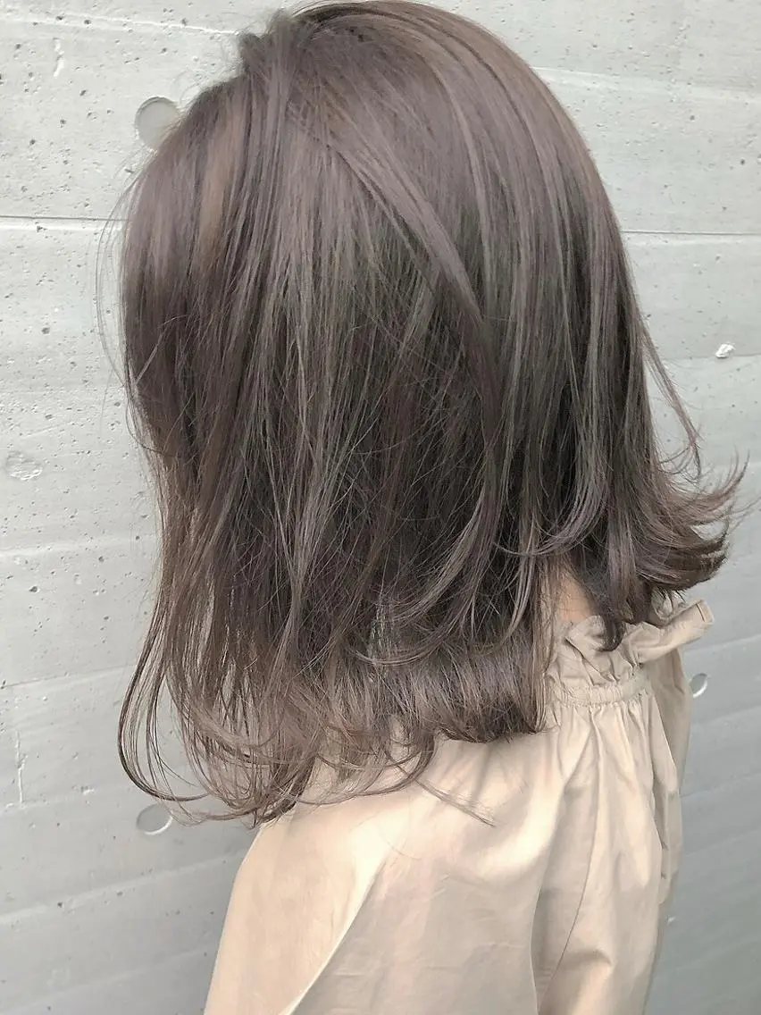 ミディアム カラー パーマ ヘアアレンジ 【公式】amble luxe池袋東口🩷のヘアスタイル