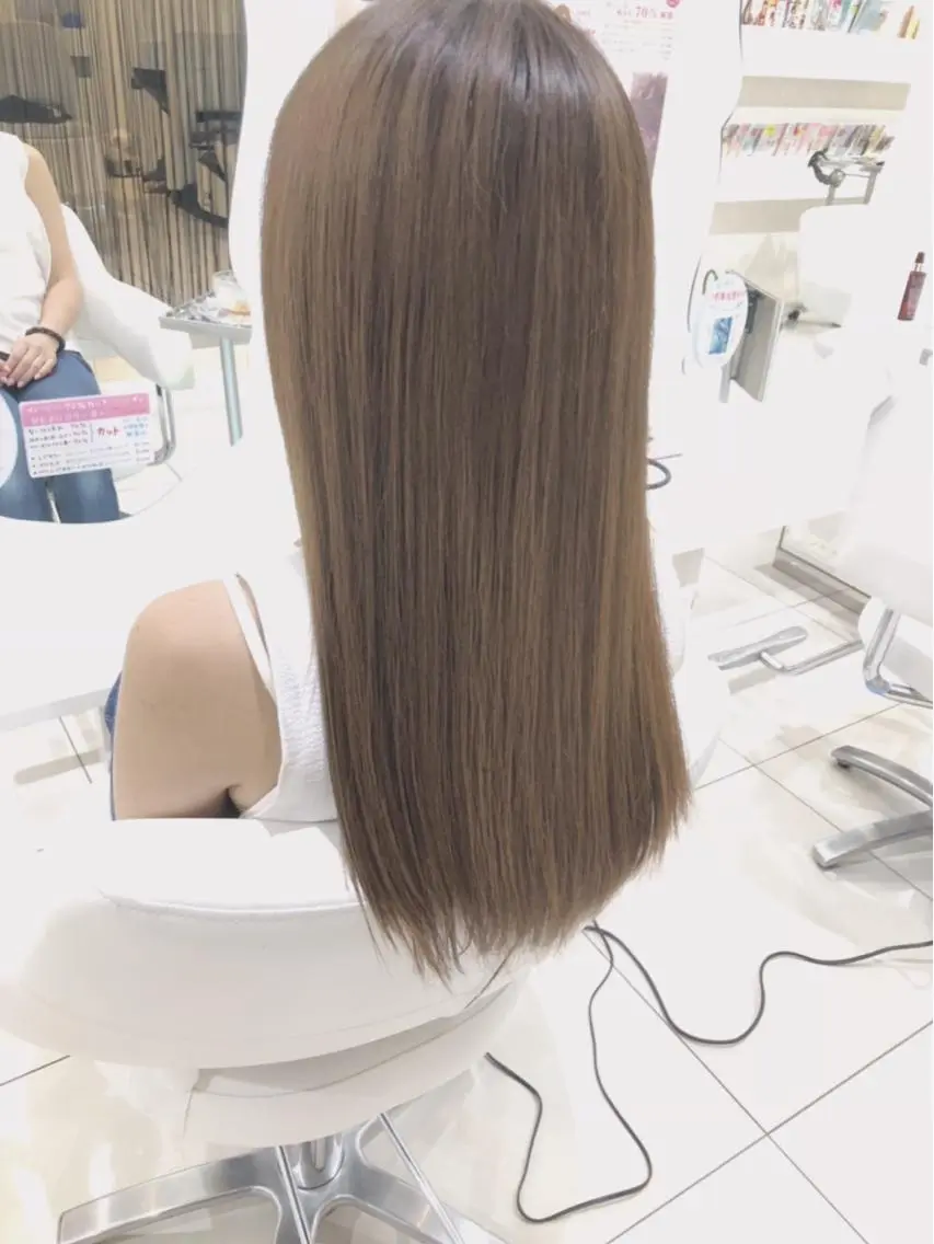 ロング カラー ヘアカラー トリートメント 上田 篤史のヘアスタイル