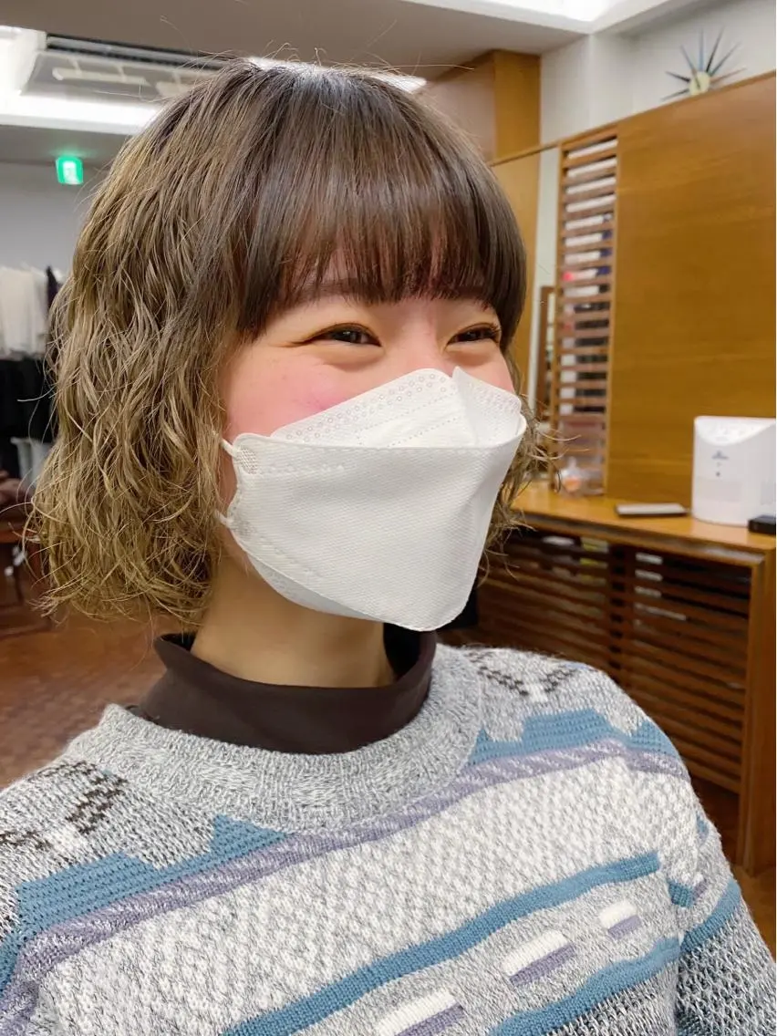 ショート パーマ 似合わせレイヤー/ ケアパーマ/高倉のヘアスタイル