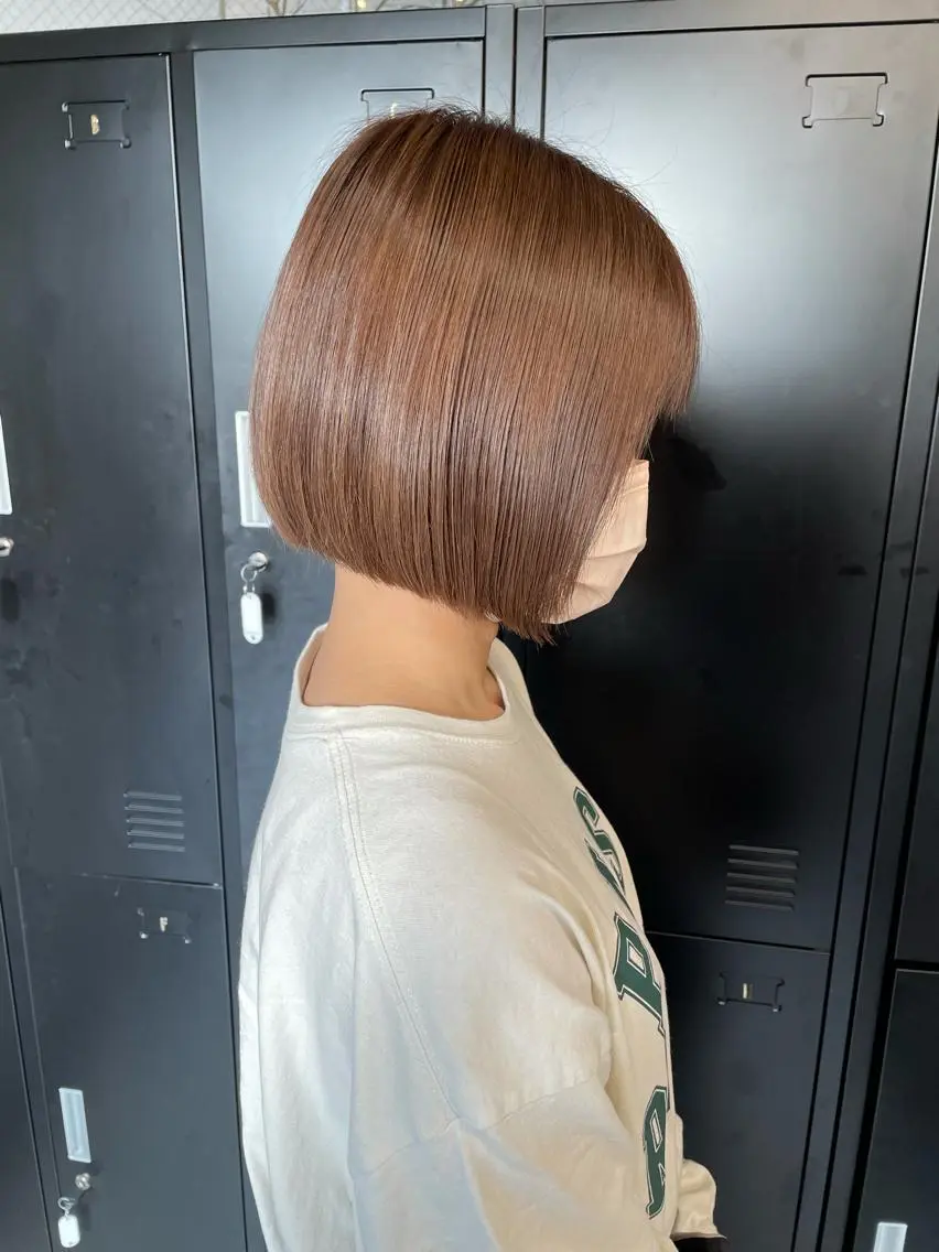 ショート カラー ボブ カット ヘアカラー 韓国風レイヤー ハイトーンRYOTAのヘアスタイル
