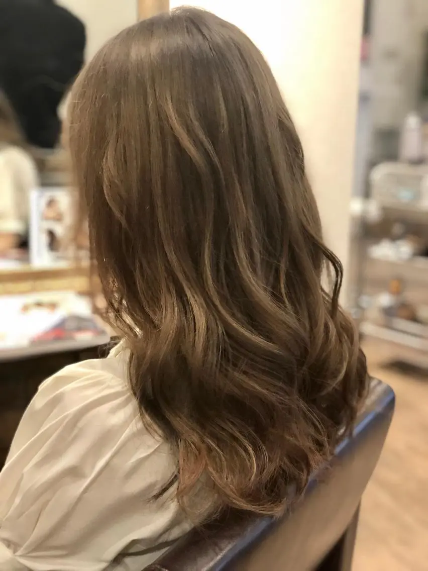 ロング カラー グレージュ 美髪・艶髪特化美容師 RYOJIのヘアスタイル