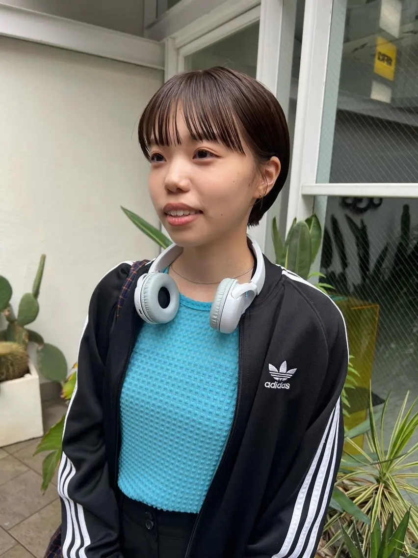 ショート 縮毛矯正ボブ&顔まわ レイヤー♡TOMOEのヘアスタイル
