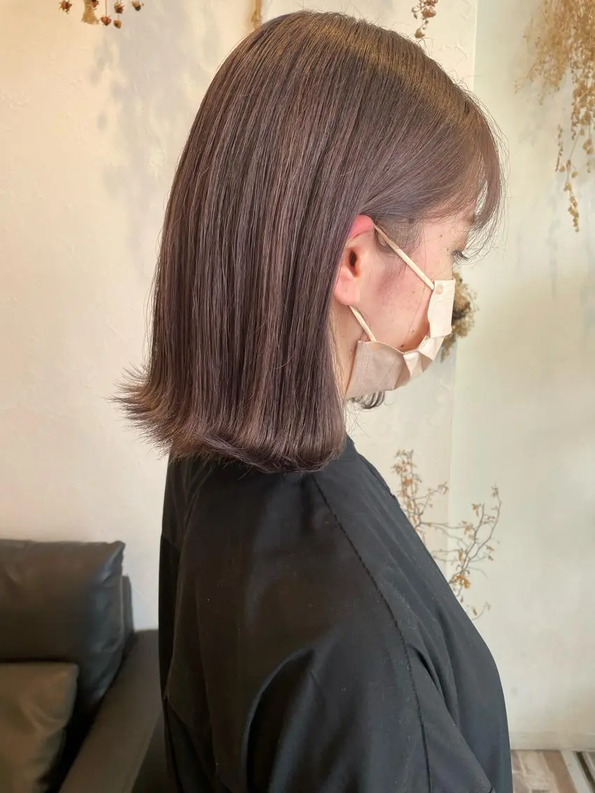 ミディアム カラー ベージュカラー ラベンダーカラー ラベンダーベージュ ヘアカラー m ā l o.🌷 サカモトマイコのヘアスタイル
