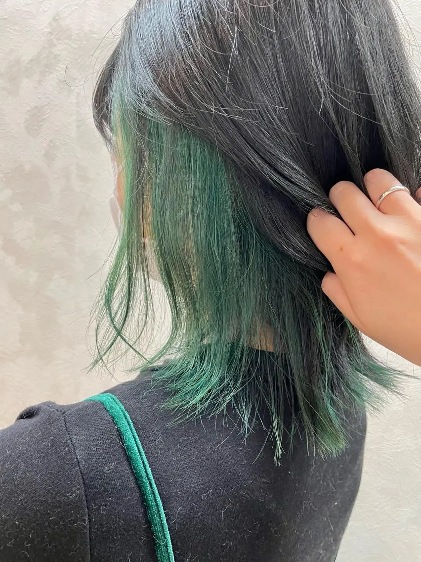 ミディアム カラー カット ヘアカラー トリートメント 加藤 産休につき８月末までのヘアスタイル