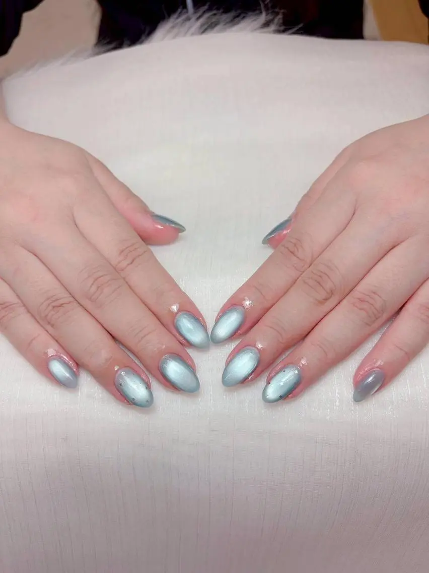 ネイル ジェルネイル マグネットネイル 持ち込み オフィスネイル パラジェル ハンドネイル Mihana Nails.*♡のネイルデザイン