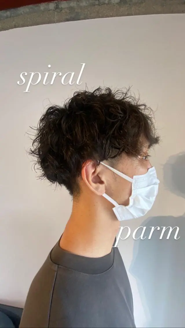 ショート メンズ カット パーマ フェード特化✂︎ ✂︎sunのヘアスタイル