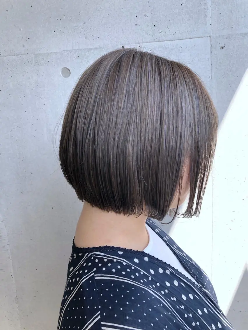 ショート ヘアカラー トリートメント ☕️ベージュカラー 内藤光哉☕️のヘアスタイル