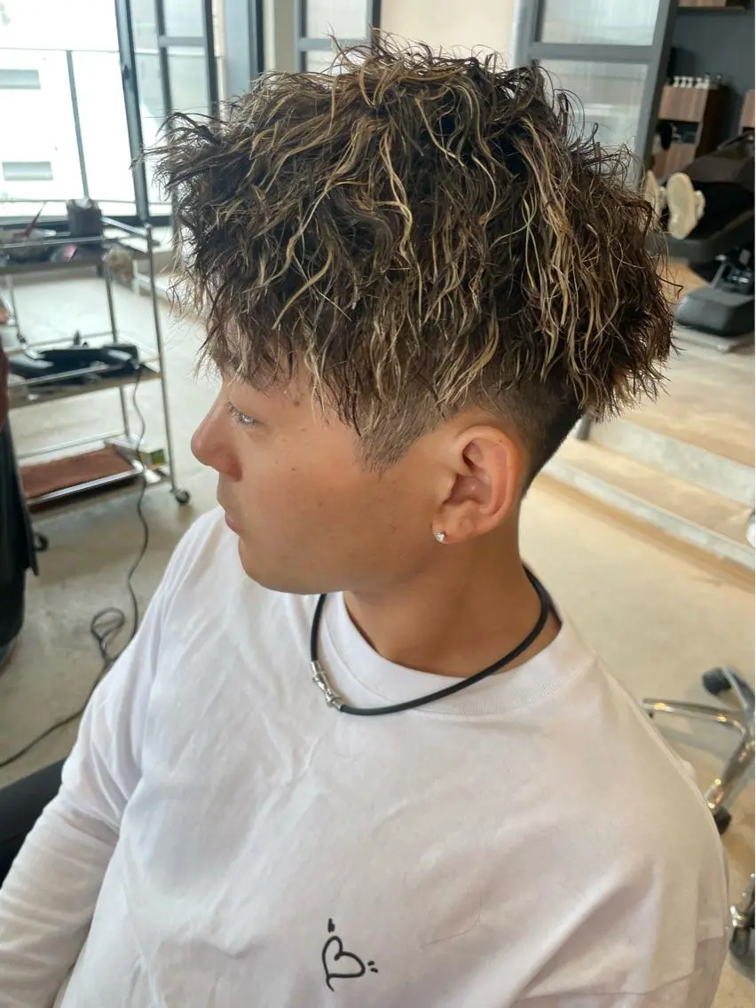パーマ メンズ AKI 🐉のヘアスタイル