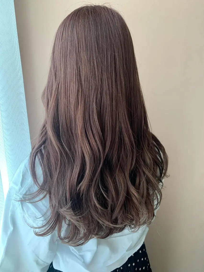 ロング カラー ベージュカラー ラベンダーカラー ラベンダーベージュ hubhair レイヤー/透明感のヘアスタイル