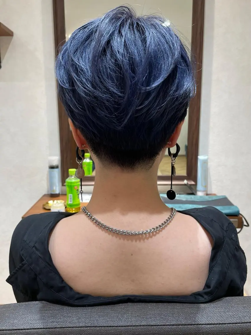 ショート カラー カット ヘアカラー トリートメント ✨大川 錬✨ -7歳若返りショートのヘアスタイル