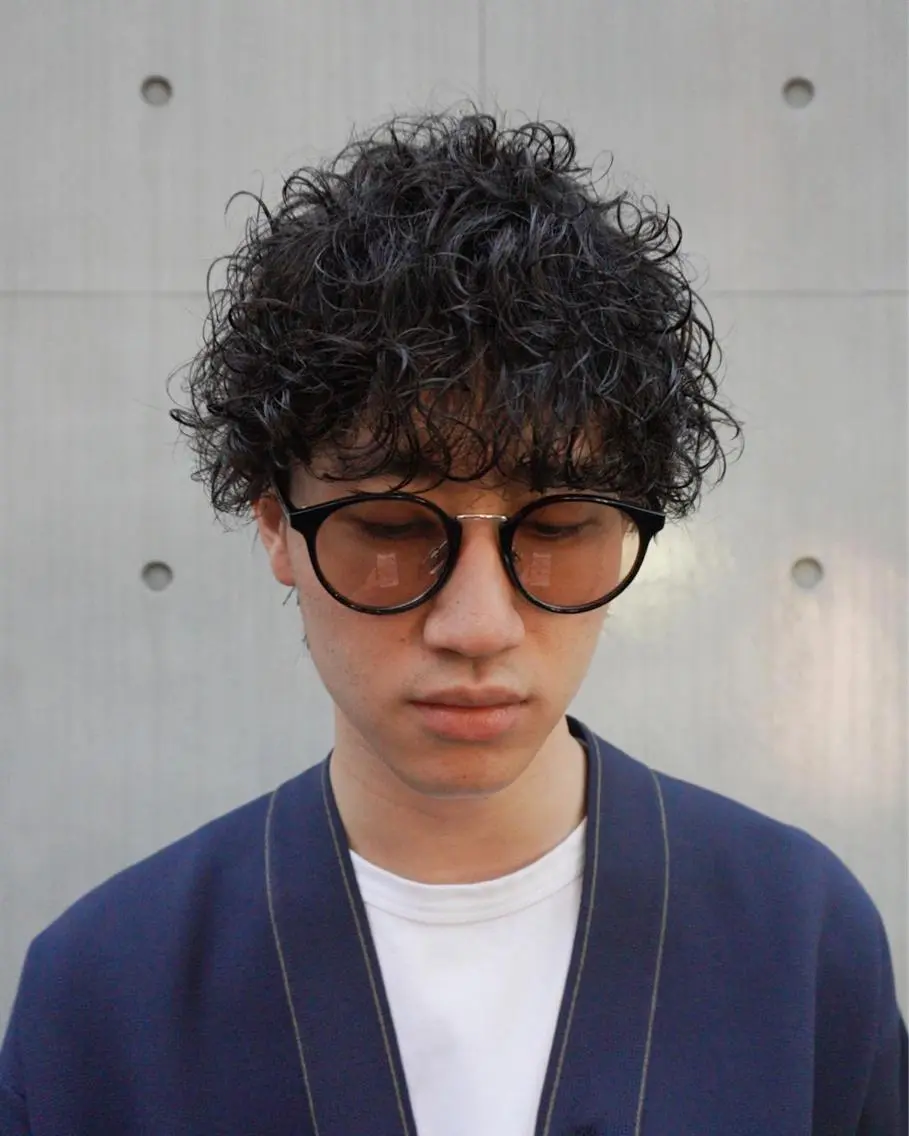 パーマ メンズ メンズ専門ブリー チカラー⚡️リュウジのヘアスタイル