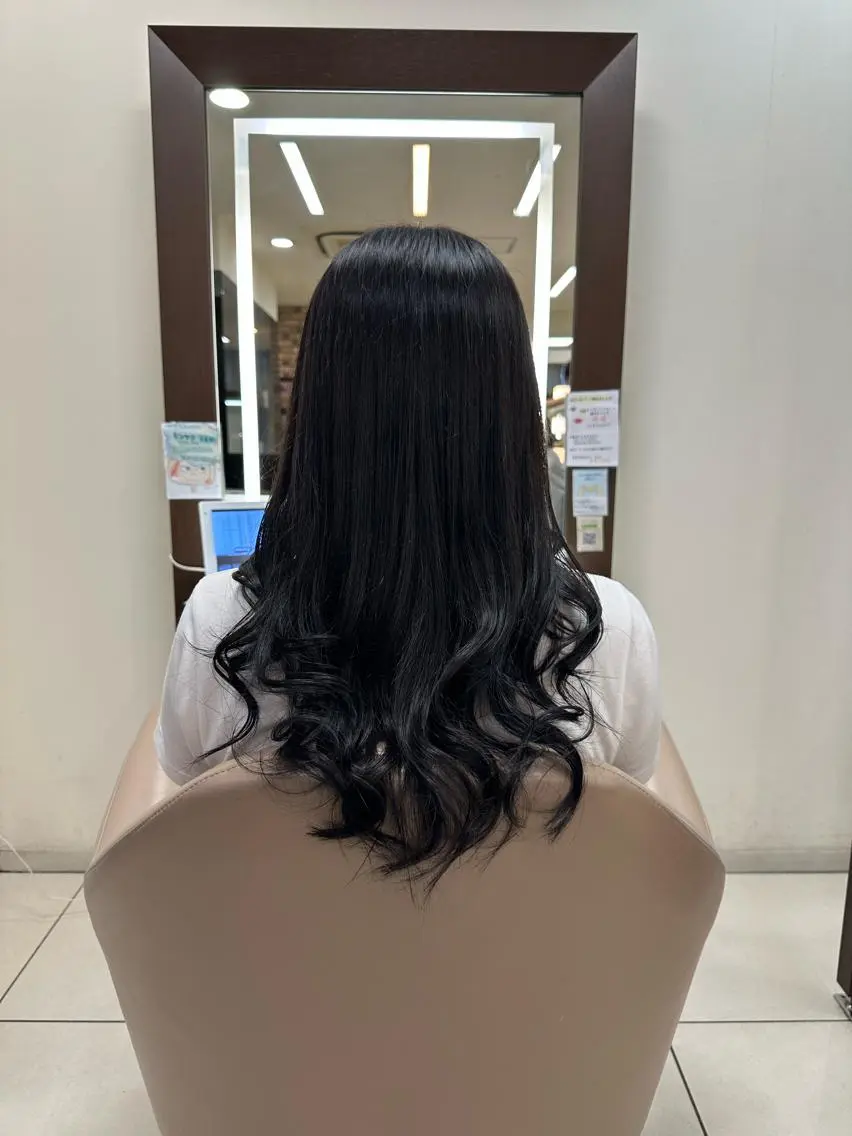 ロング カラー メンズ特化シャドウパ ーマラウンドマッシュのヘアスタイル