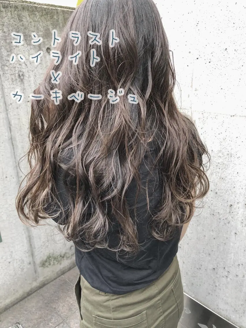 ロング カラー ハイライトカラー ハイライト 似合わせ専門美容師 なかじまのヘアスタイル