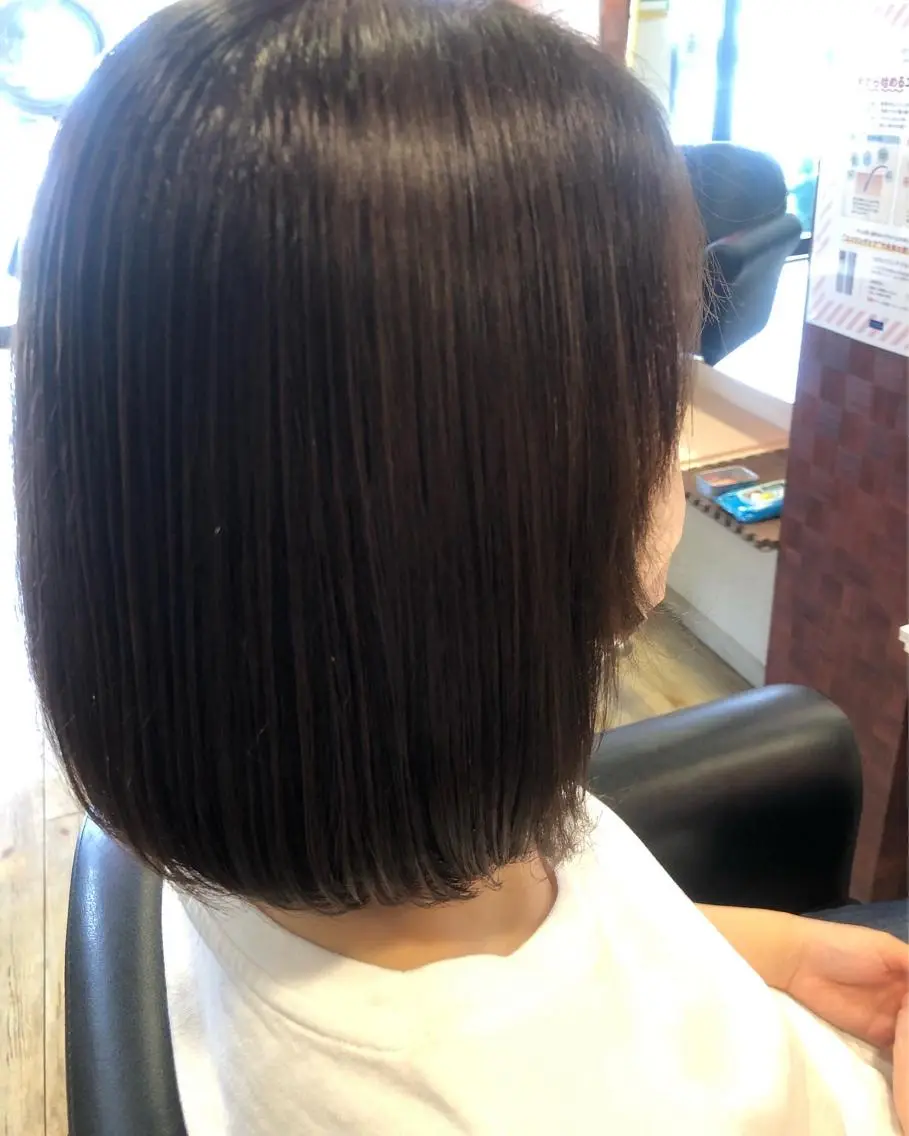 ミディアム カラー ブルーカラー 織田 英之のヘアスタイル