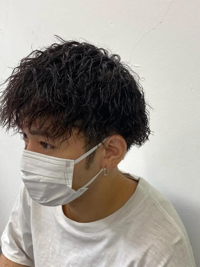ショート パーマ メンズ メンズパーマ メンズツイストパーマ ツイストパーマ カット パーマ メンズ支持率NO.1 マサキのヘアスタイル