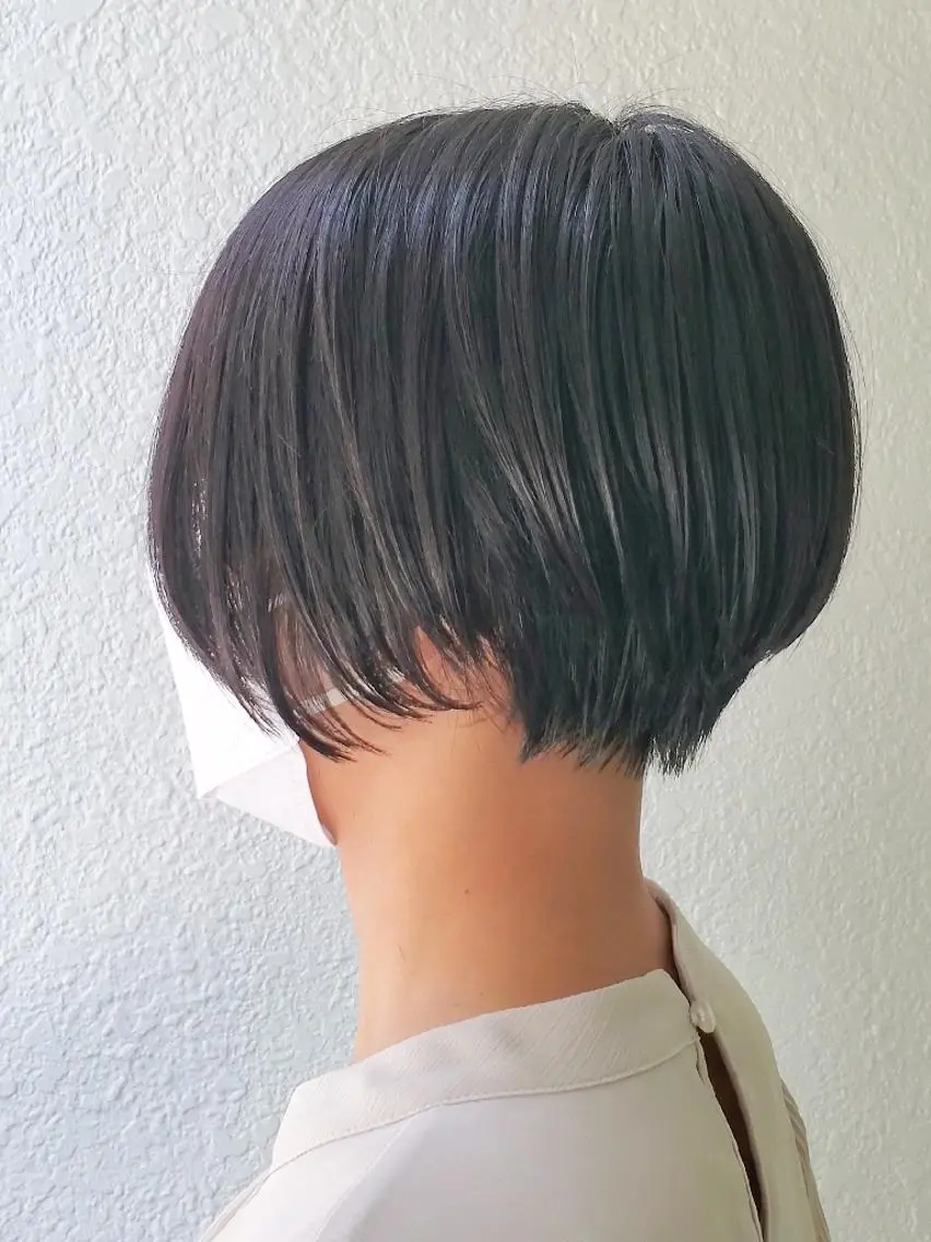 ショート カラー カット ヘアカラー トリートメント 髪質改善 常世田のヘアスタイル
