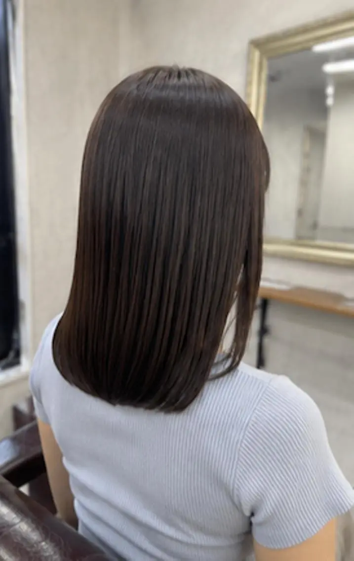 セミロング 縮毛矯正 トリートメント ヘッドスパ Jr. Lienのヘアスタイル