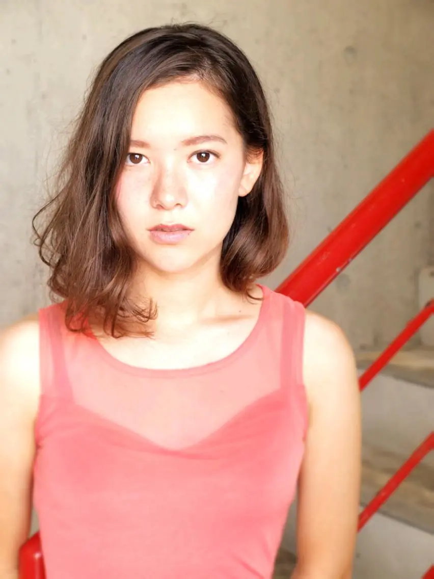 ミディアム 宮城 将大のヘアスタイル