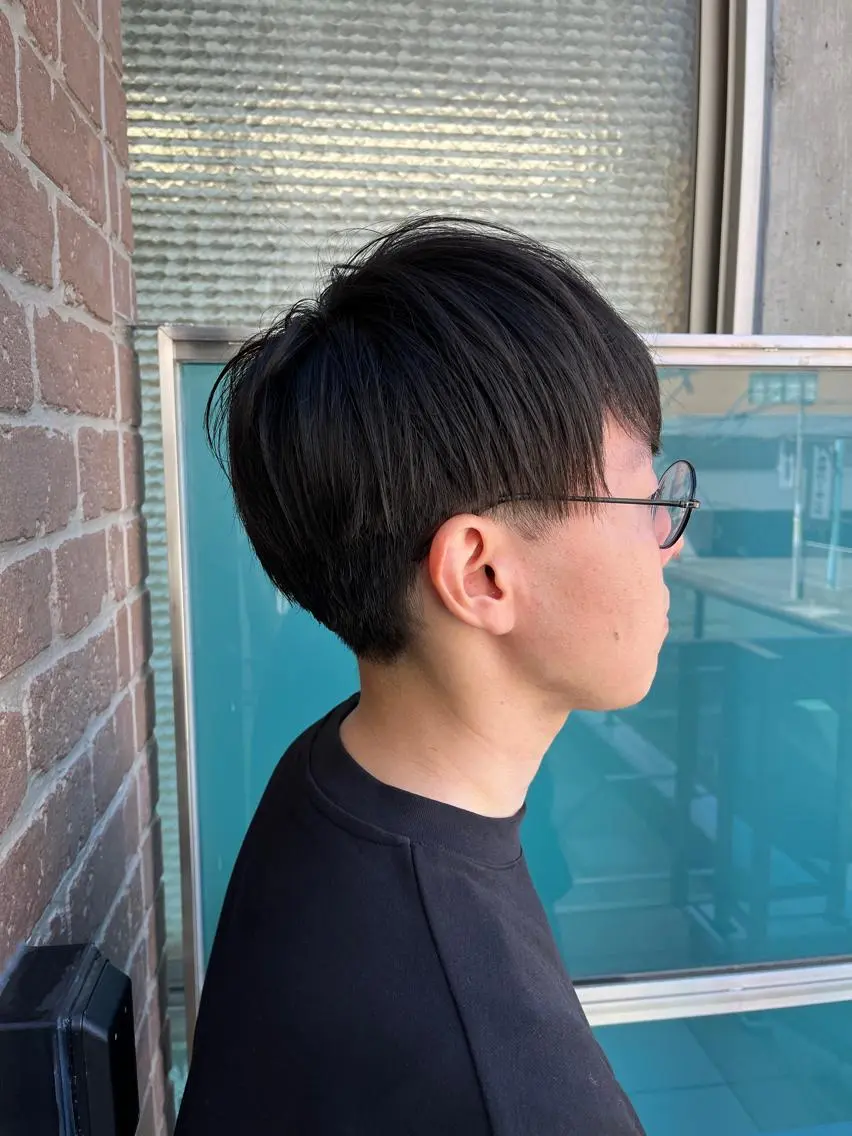 ショート メンズ メンズパーマ ケアカラー ピンクブラウン 外国人風カラー ショートヘア 久木原 ゆりのヘアスタイル