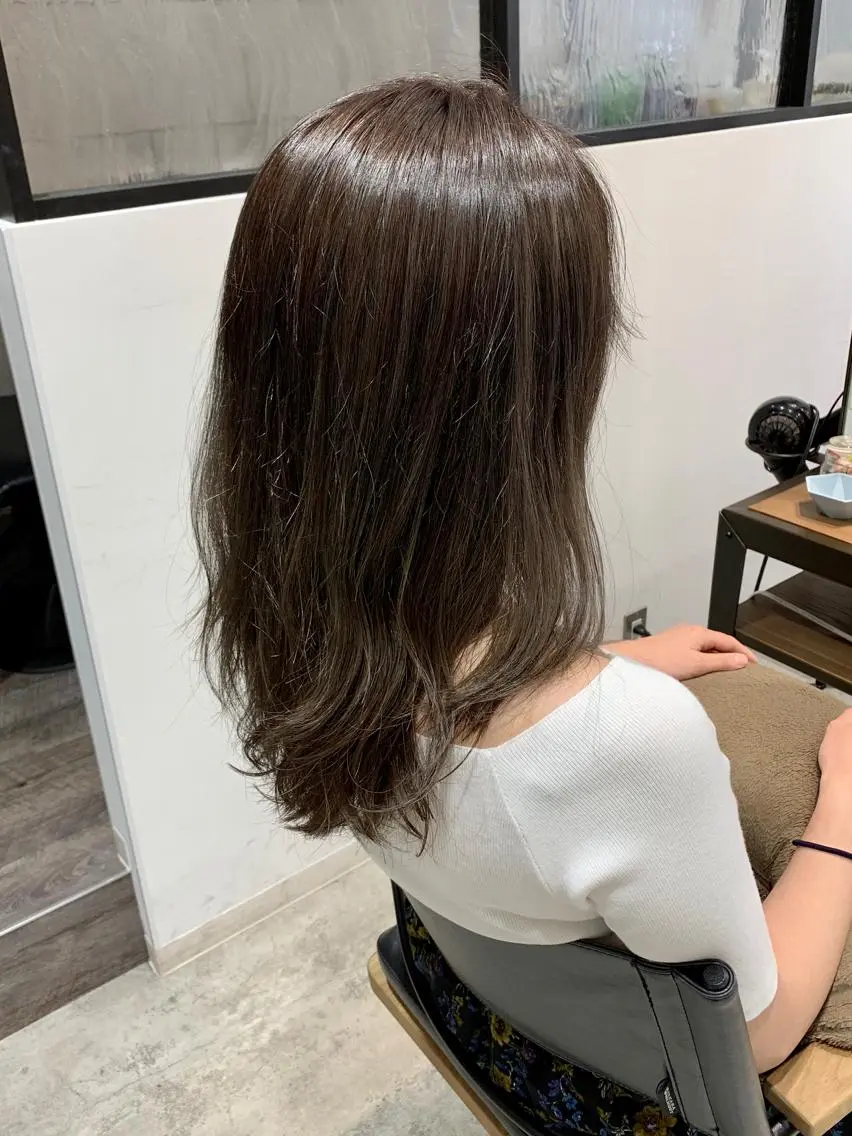 ロング カラー ヘアアレンジ 透明感カラー ハイライトカラー ハイライト カット ヘアカラー 似合わせレイヤー/ 美髪縮毛矯正/ミナエのヘアスタイル