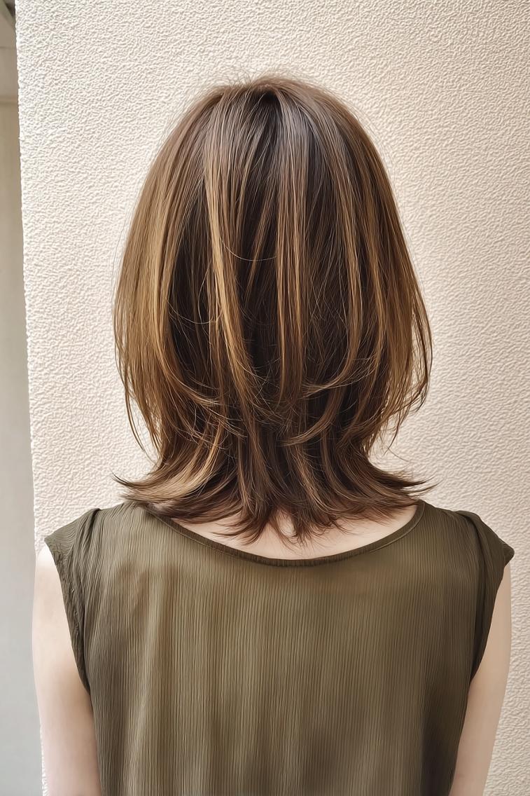 ミディアム カラー カット ヘアカラー 🌿 中谷 陸 🌿 /レイヤーカットのヘアスタイル
