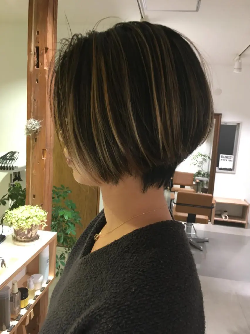 カラー カット ヘアカラー トリートメント 坂上 岳のヘアスタイル
