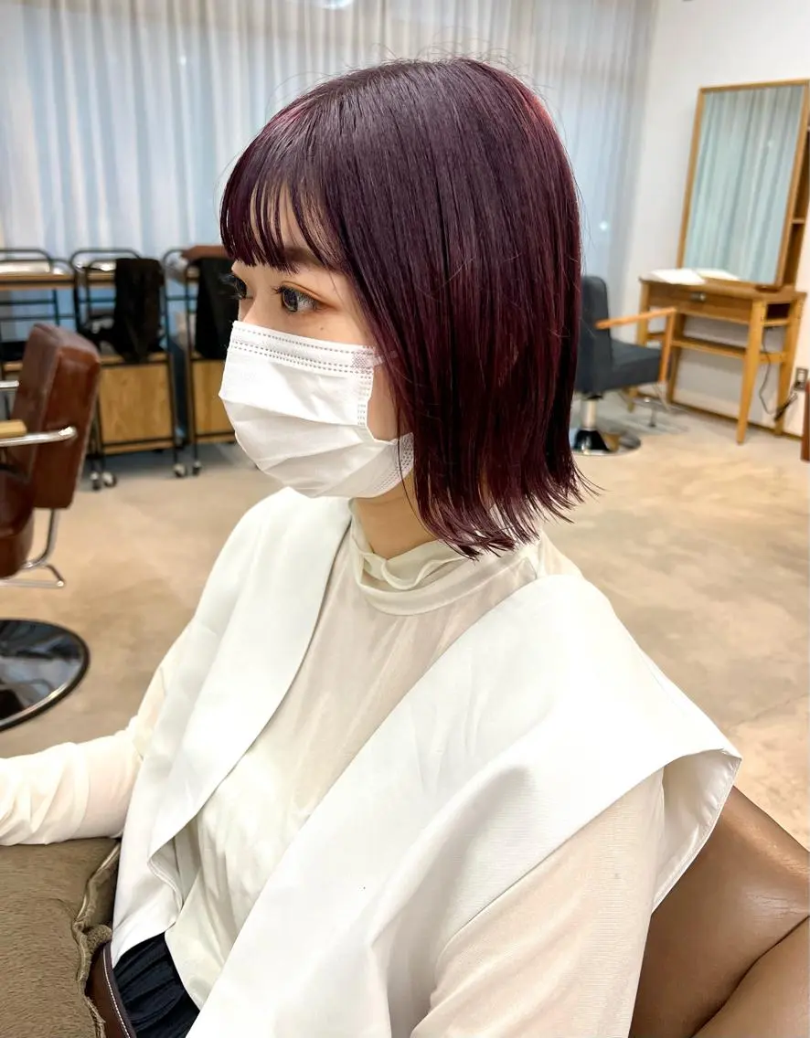ショート 🎀京都暖色/ 艶髪縮毛/funaのヘアスタイル