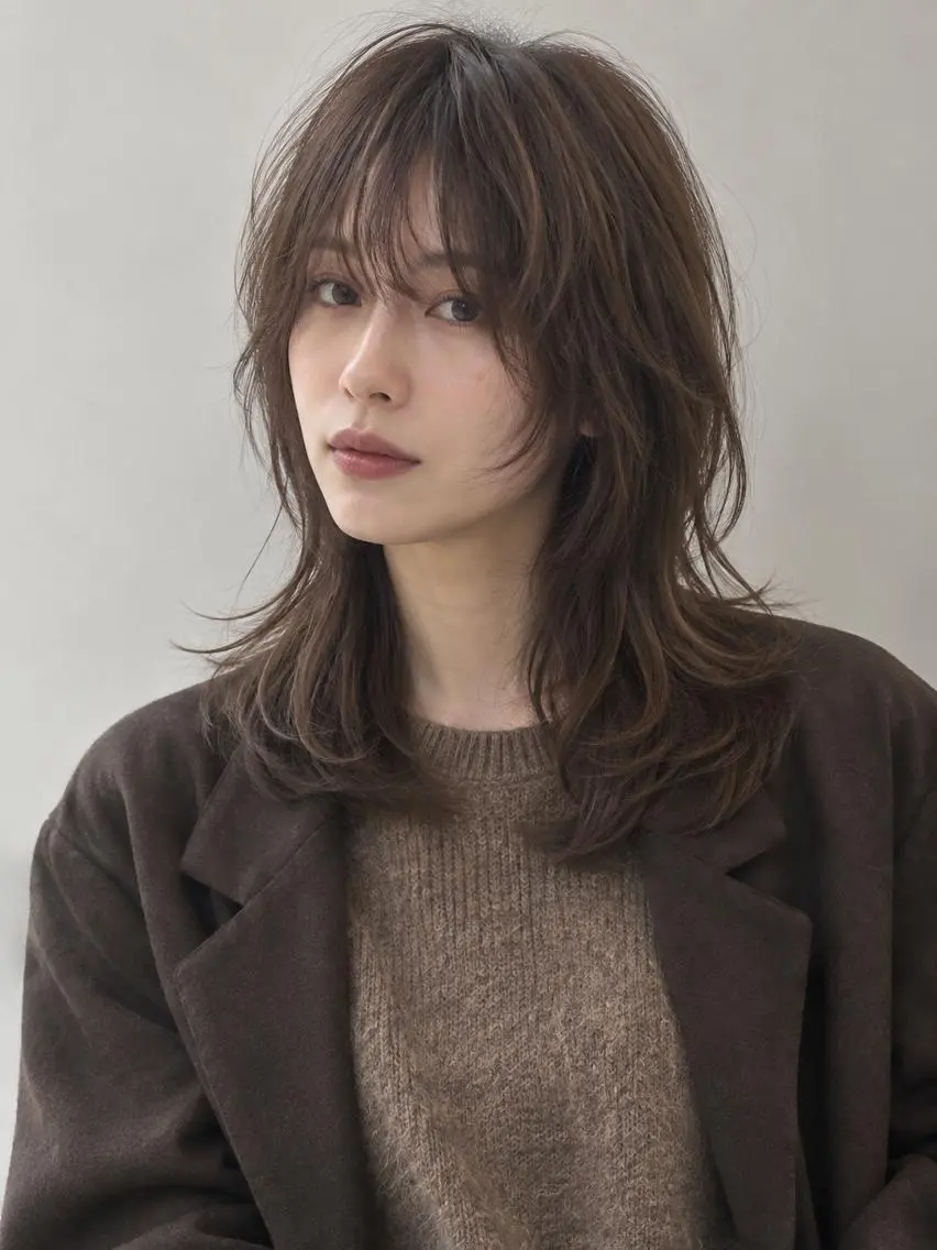 セミロング カラー パーマ ブリーチ ケアブリーチ 透明感カラー ダブルカラー イヤリングカラー カット ヘアカラー パーマ "オトナ髪”/ LAKA TOCCAのヘアスタイル