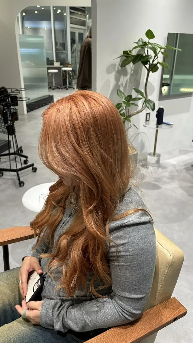 ロング カット ヘアカラー カットカラーパーマ モデル大募集大坂龍平のヘアスタイル