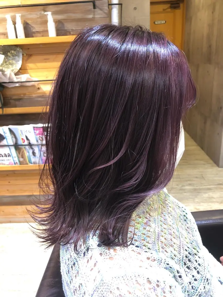 ミディアム カラー パーマ ヘアアレンジ メンズ キッズ ネイル マツエク・マツパ アイブロウ ヘアカラー トリートメント EnBlesS西宮 マンツーマン神道有基のヘアスタイル