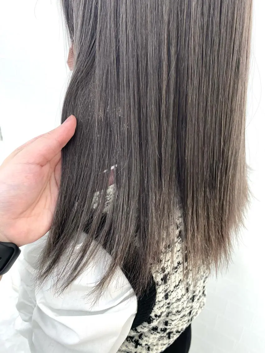 ミディアム カラー カット トリートメント 中川 茜里のヘアスタイル