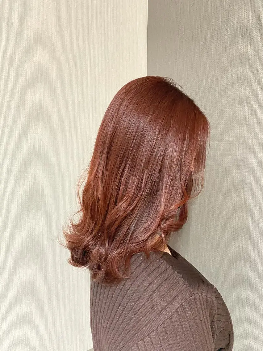ミディアム カラー ピンクカラー EMANON 吉祥寺北口のヘアスタイル
