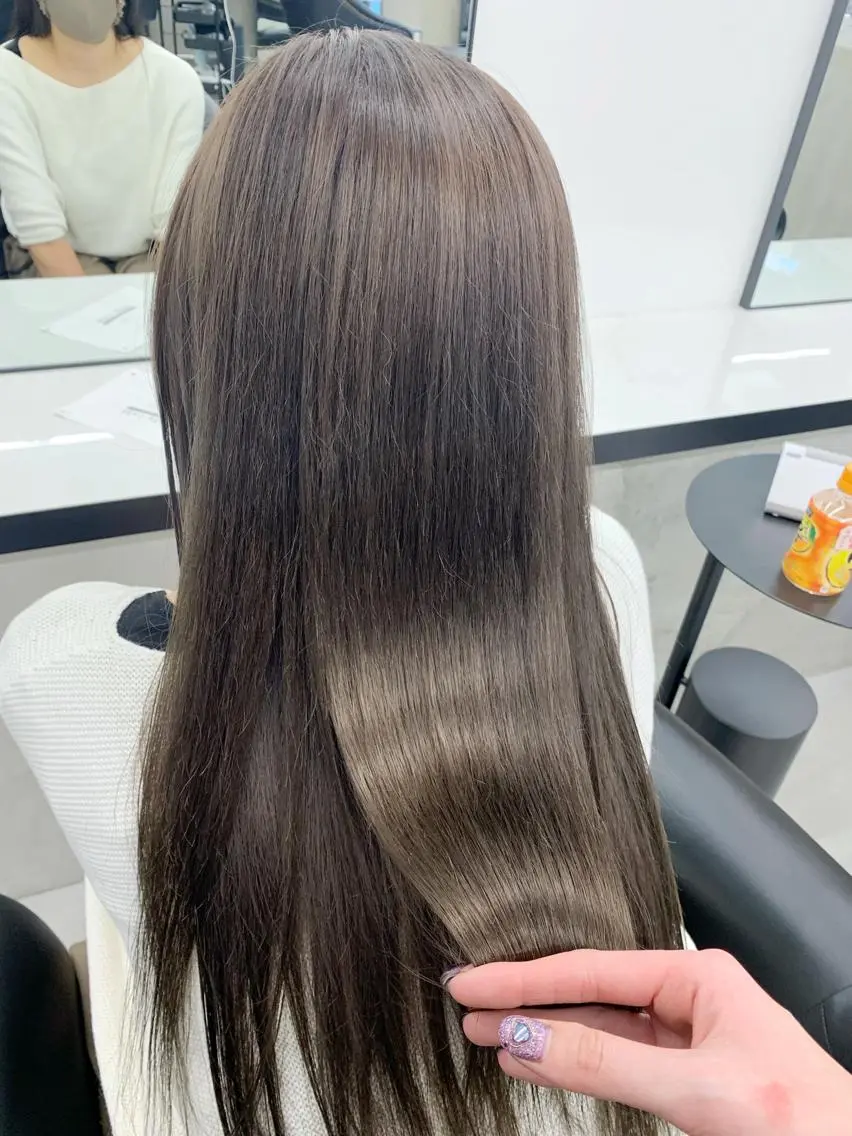 ロング カラー グレージュ kimika🥑 メンズ/髪質改善のその他イメージ