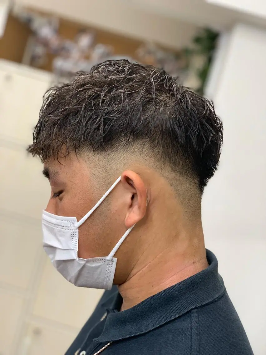 ショート パーマ メンズ カット パーマ トリートメント クセを最大限に活かす メンズパーマ奈良大祐のヘアスタイル