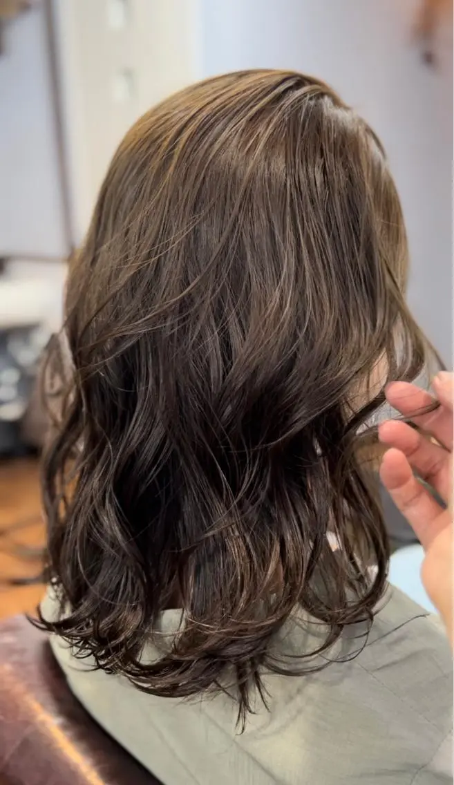 ロング カラー オリーブカラー 🌈美髪✂︎艶色🎨 頭皮改善🍀TAKUのヘアスタイル