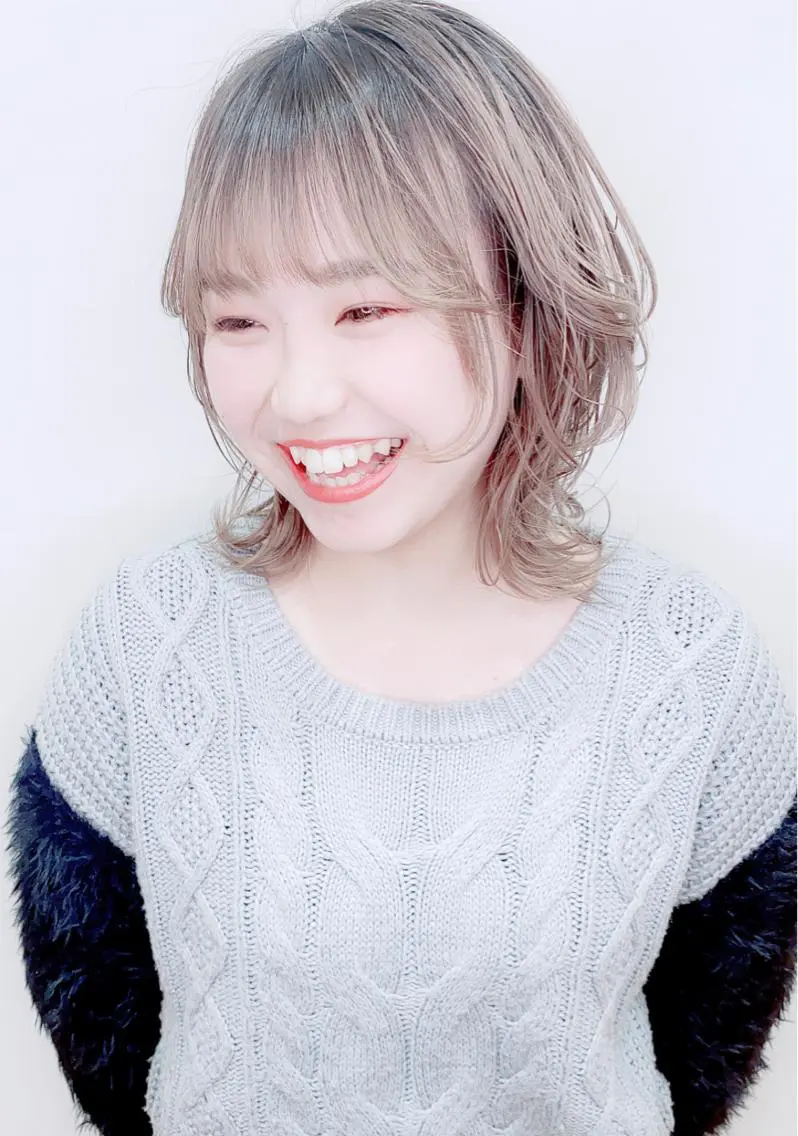 ミディアム カラー 大野 あさみのヘアスタイル