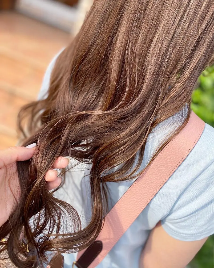 ロング トリートメント ヘアカラー トリートメント 荒木 ひろかのヘアスタイル