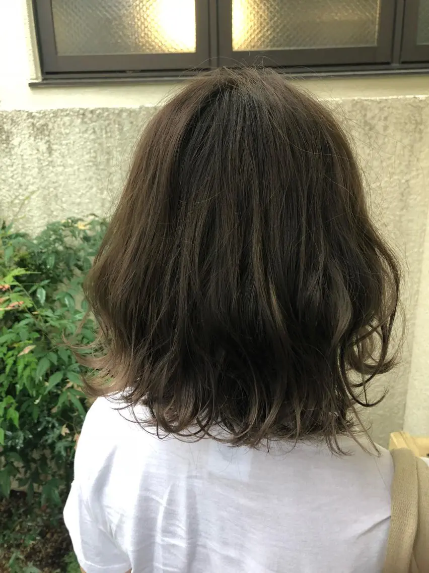 ショート カラー パーマ マツエク・マツパ 【白髪ぼかし 専門GBG】自由が丘のヘアスタイル