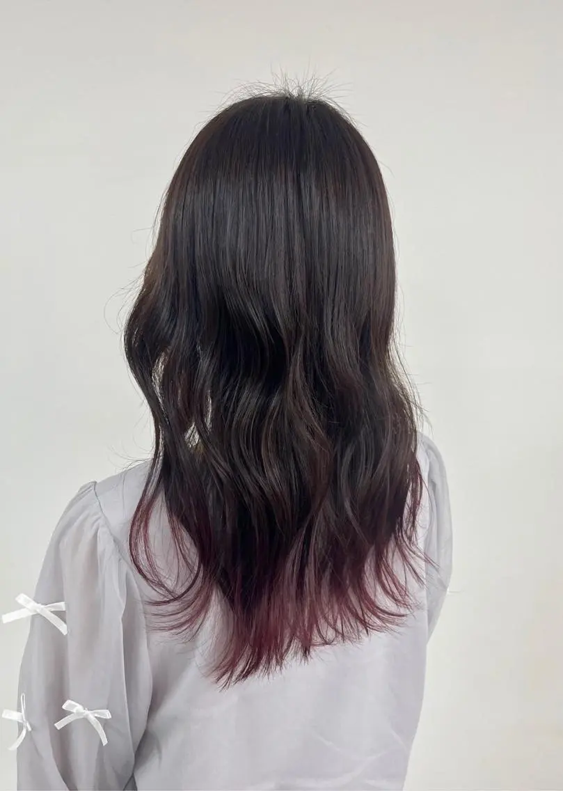 カラー ロング カット ヘアカラー トリートメント 🍓若山 未羽🍓 ReCharme新保のヘアスタイル