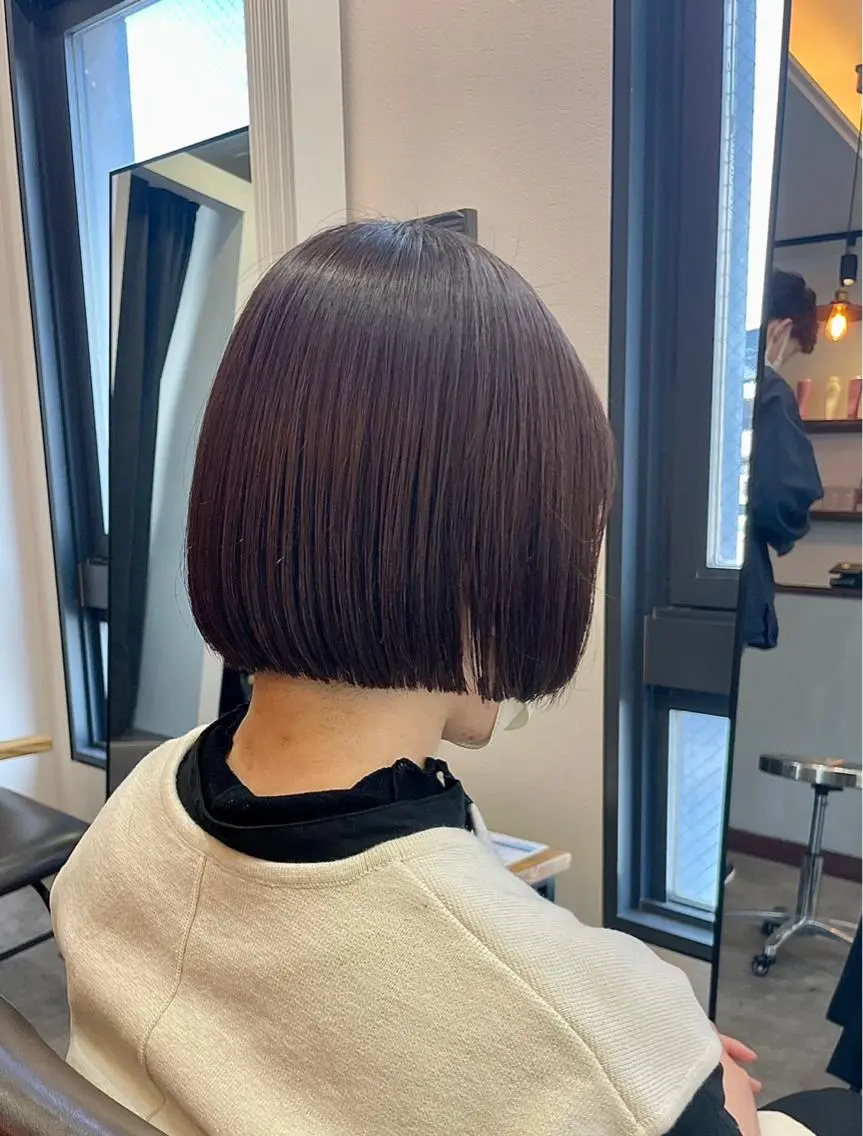 ショート カット ヘアカラー トリートメント ボブ/髪質改善/ soiナカジママドリのヘアスタイル