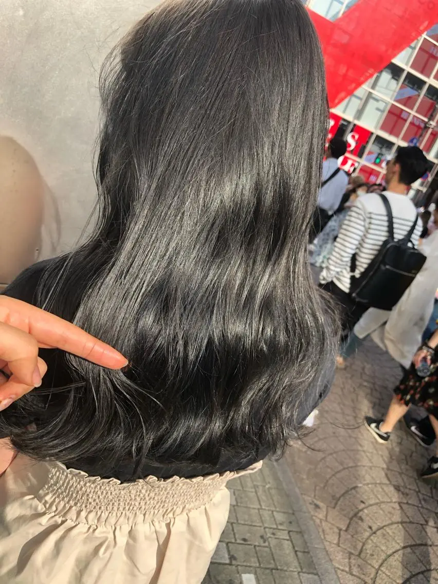 ロング カラー ヘアアレンジ メンズ キッズ ネイル マツエク・マツパ 透明感カラー🤎 ゆりのヘアスタイル
