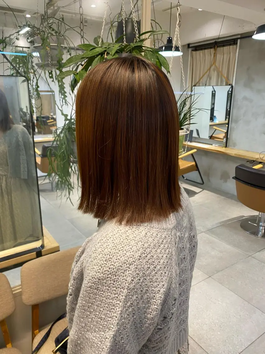 ミディアム 縮毛矯正 カット 縮毛矯正 トリートメント noa/ 渋谷のヘアスタイル