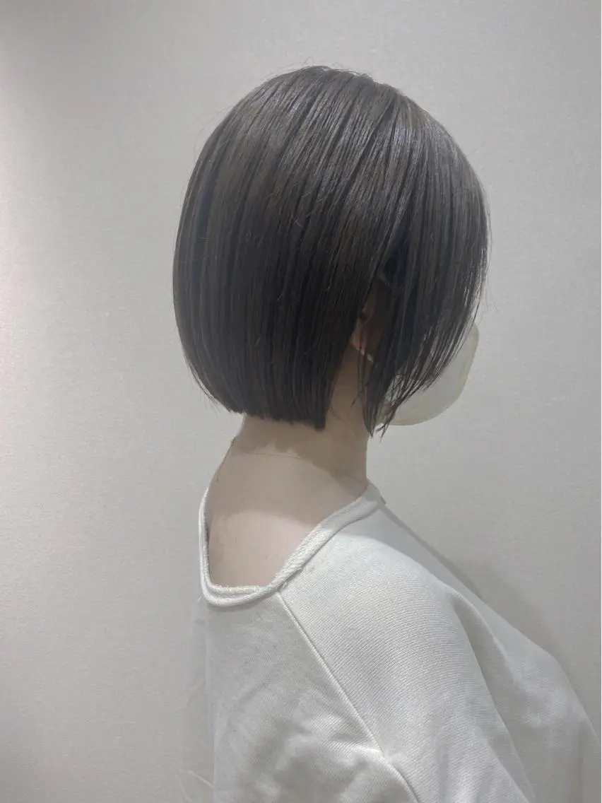 ショート カラー 透明感カラー ボブ 🌿縮毛矯正/ 髪質改善🌿コバヤシのヘアスタイル