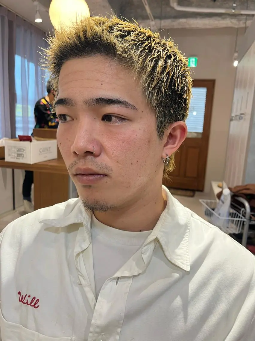 ショート メンズ 刈り上げ ショートヘア カット ヘアカラー トリートメント 【代表】 辻龍樹のヘアスタイル