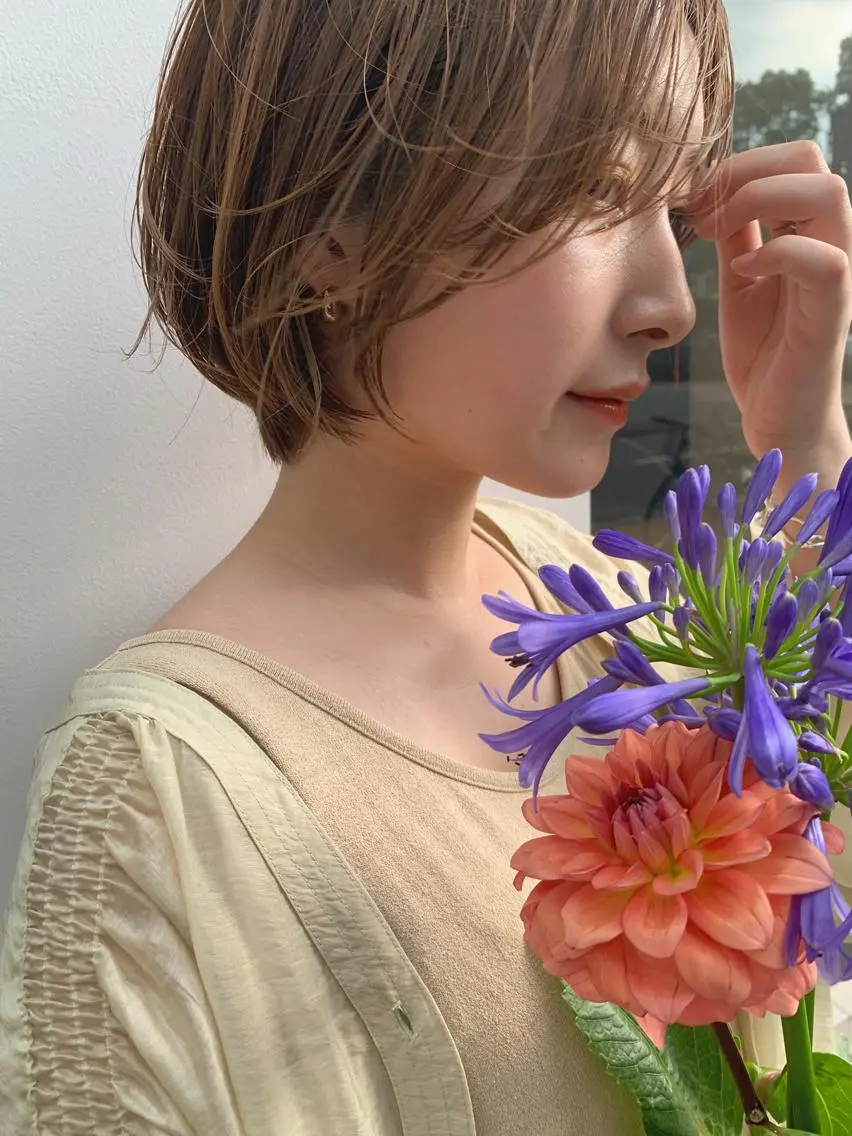 ショート ショートヘア レイヤーカット 鈴木駿介のヘアスタイル