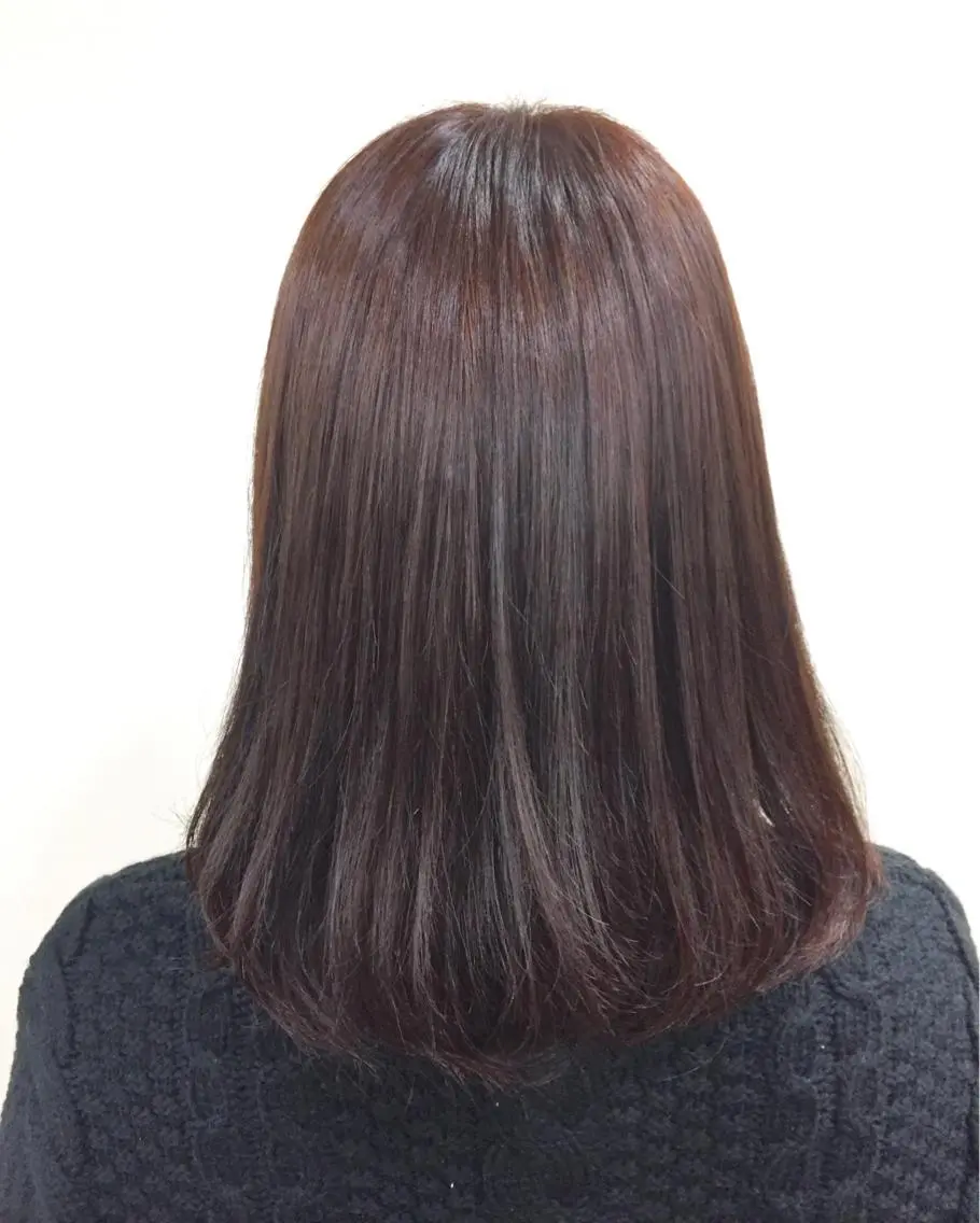 セミロング カラー ブラウンカラー ピンクカラー ピンクブラウン 🌛ダブルカラー 🌜SAYAKAのヘアスタイル