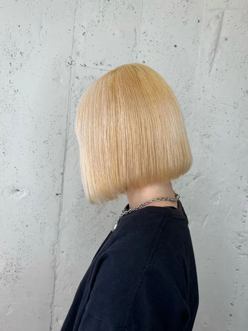 ショート カラー 透明感ハイトーン🦄 キラ🌈のヘアスタイル