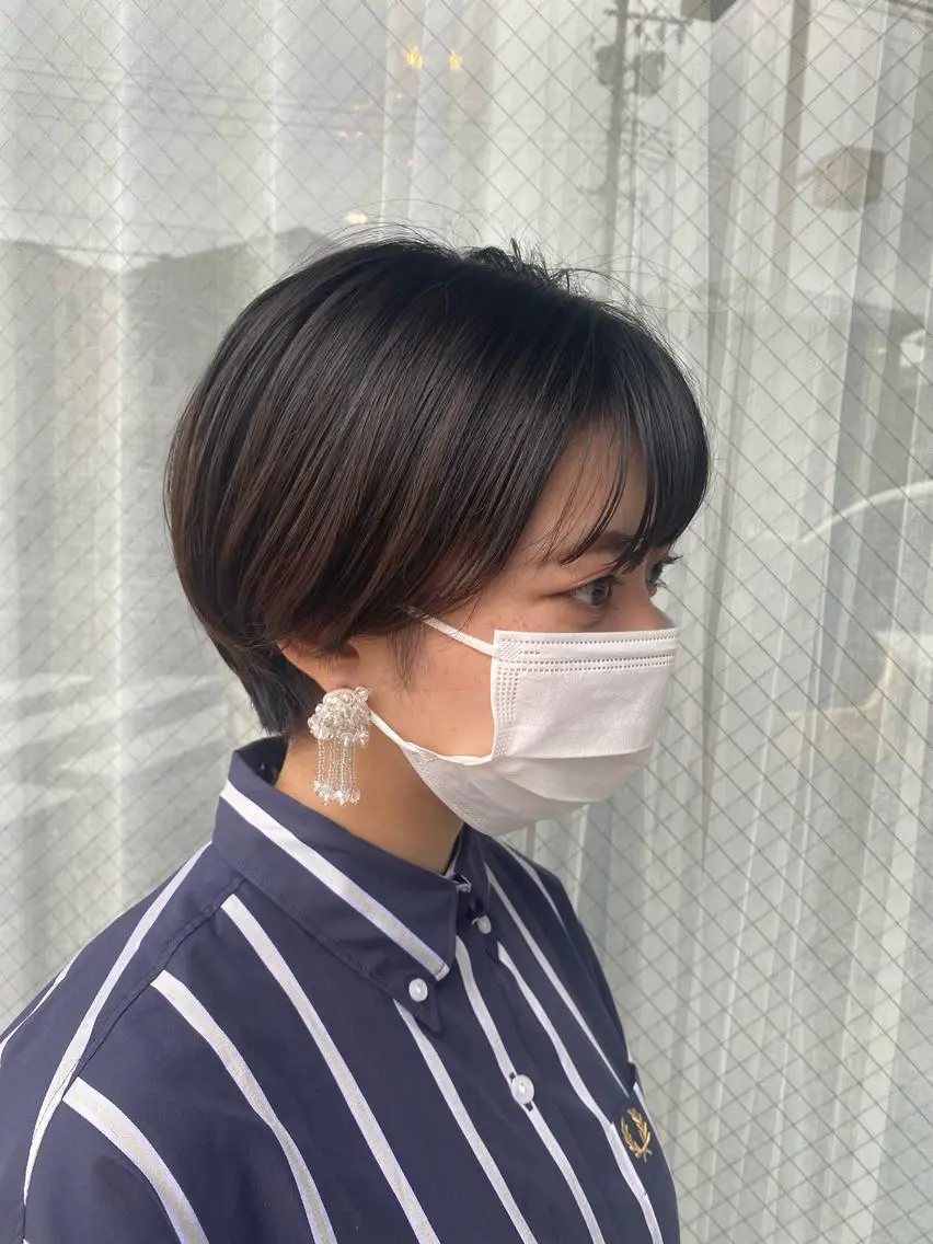 ミディアム ミディアムパーマ ボブ 高浜 夕海のヘアスタイル