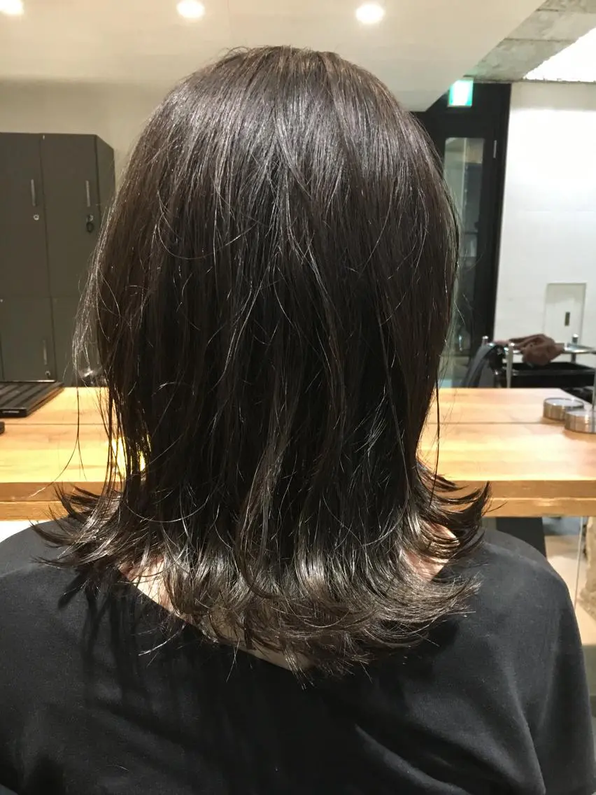 ミディアム カラー カット ヘアカラー トリートメント 髪質改善ULTOWA ✨松井 美幸のヘアスタイル